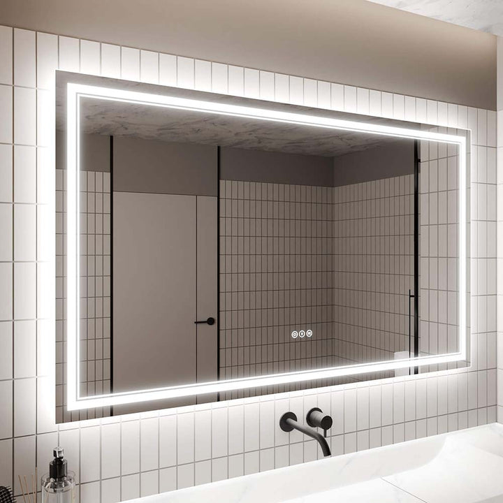 lateral side LED Bathroom Vanity Mirror Backlit Front Light