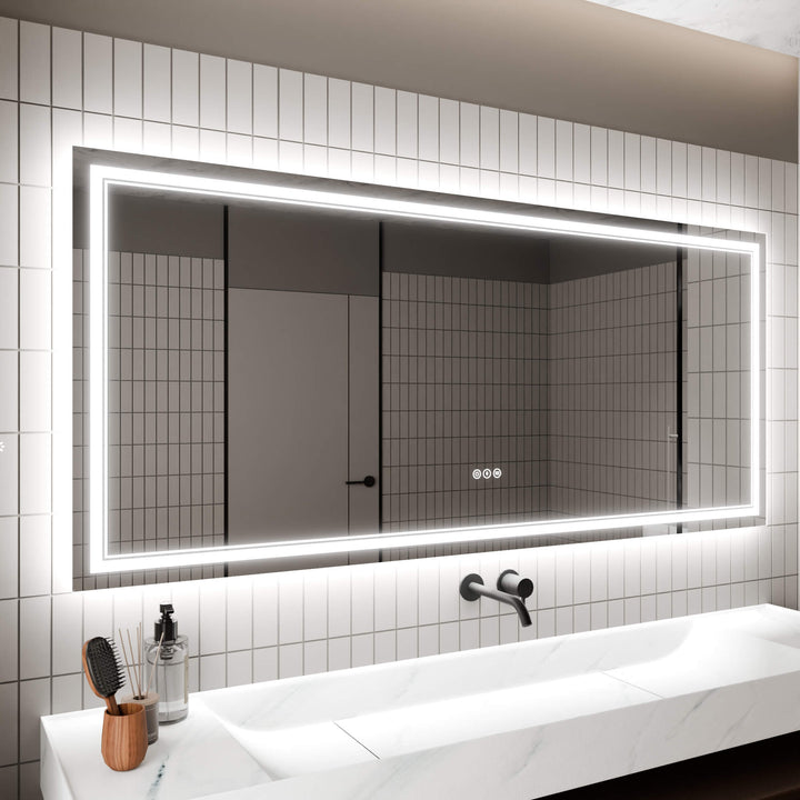 lateral side LED Bathroom Vanity Mirror Backlit Front Light