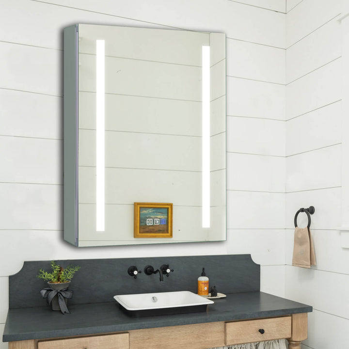 vanity with led mirror