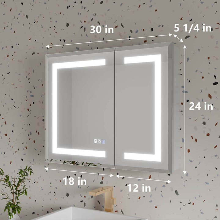 Led medicine cabinet dimensions drawing