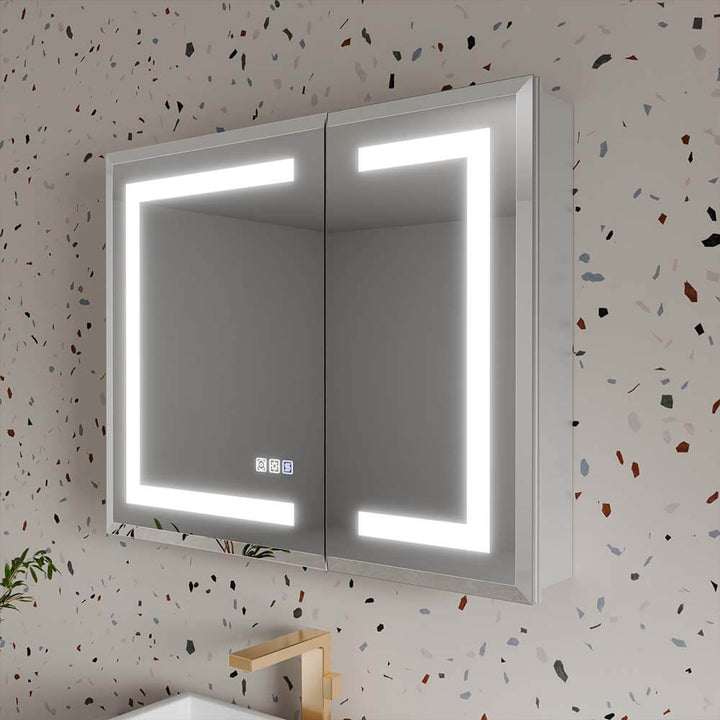 Led medicine cabinet main image double door