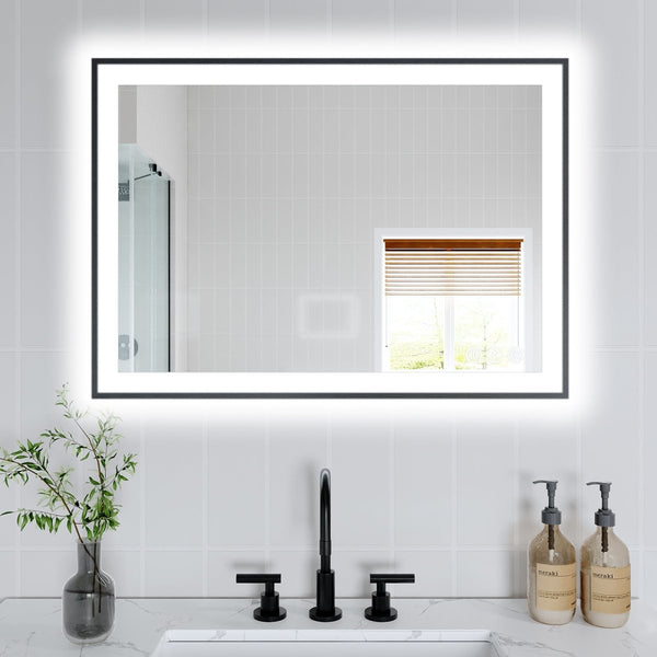  Led mirror as bathroom focal point