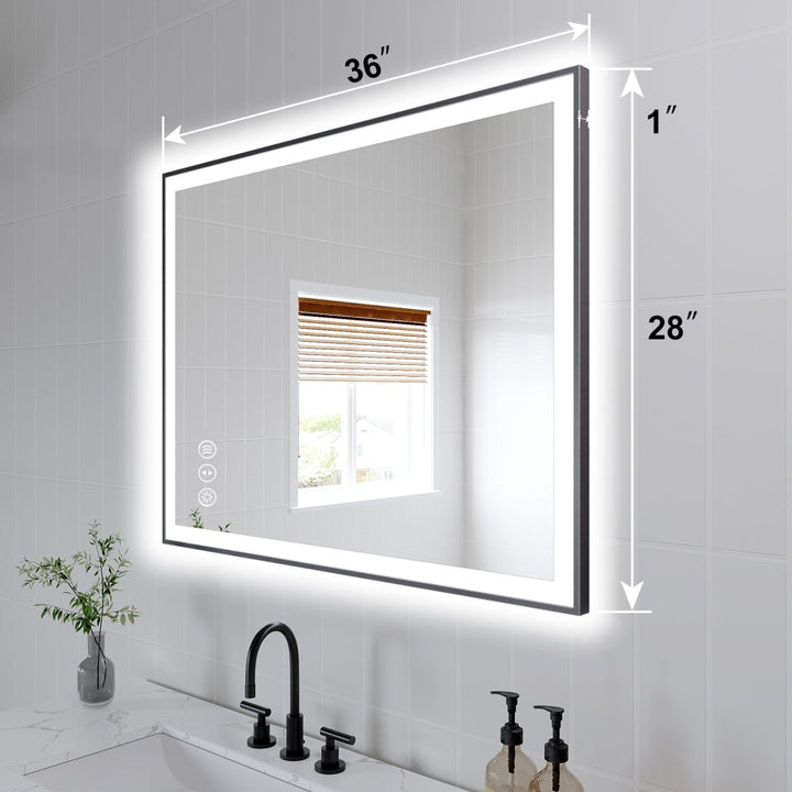  Led mirror dimensions 36x28 inches