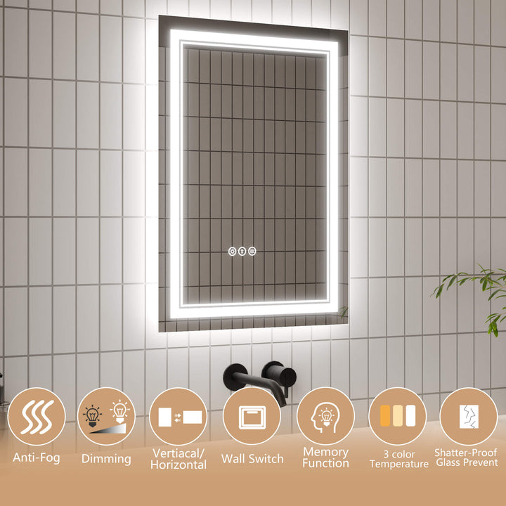 led vanity mirror features