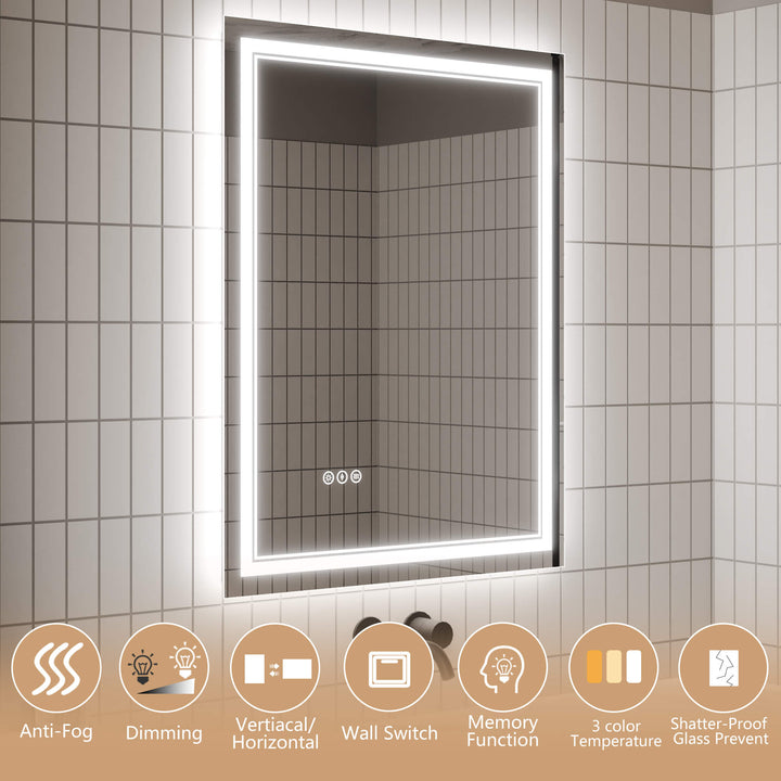 led vanity mirror features