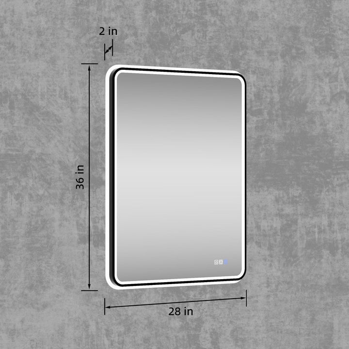 Lumina 28" W x 36" H LED Inner & Outer Lighting,Anti-Fog - Modland