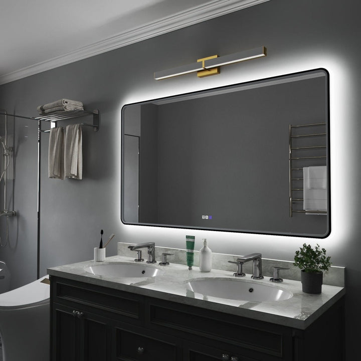 Lumina 60" W x 36" H LED Lighted Bathroom Mirror with Rounded Corners - Modland