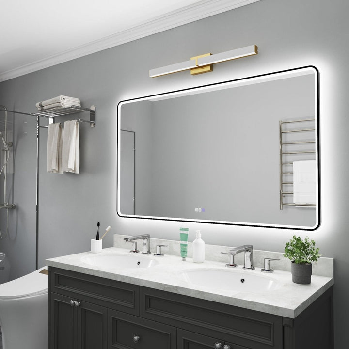 Lumina 60" W x 36" H LED Lighted Bathroom Mirror with Rounded Corners - Modland