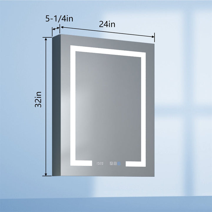 Medicine cabinet dimensions 24x32 inches