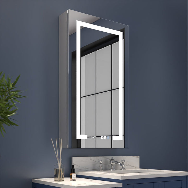 Mirrored medicine cabinet with light