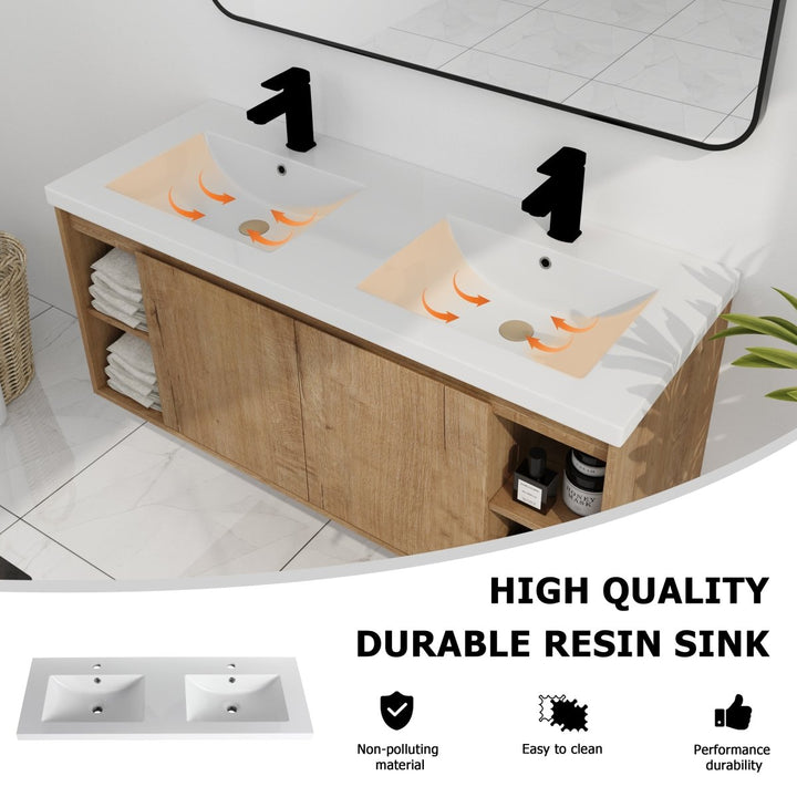 Modern vanity resin sinks