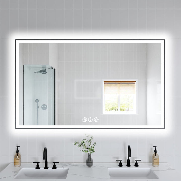 60"x36" Frameless Vanity Mirror for a Sleek Bathroom - Modland