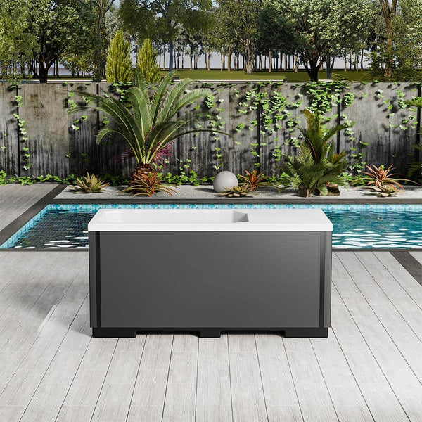 Outdoor cold plunge tub