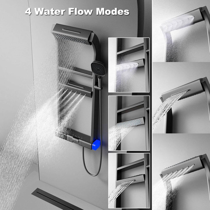 Smart shower system spray modes