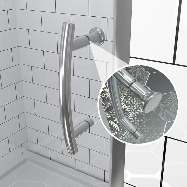 stainless steel shower door handle