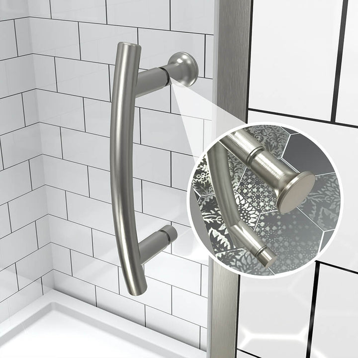 stainless steel shower door handle