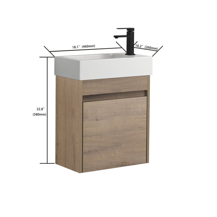 Wall mounted bathroom vanity dimensions