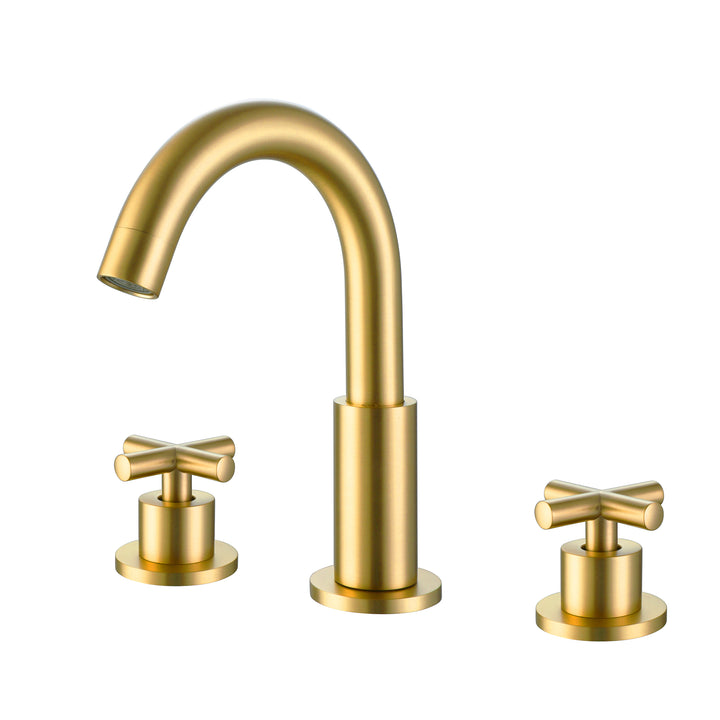 Deck Mounted Dual Handle Widespread Bathroom Faucet - Modland