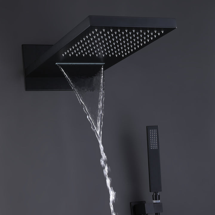 Pressure Balanced Rain Shower System with Multi Functions Hand Shower - Modland