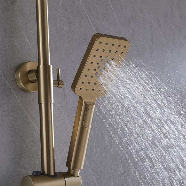 Thermostatic Shower System: Multi-Function Hand Shower & Rough-In Valve - Modland