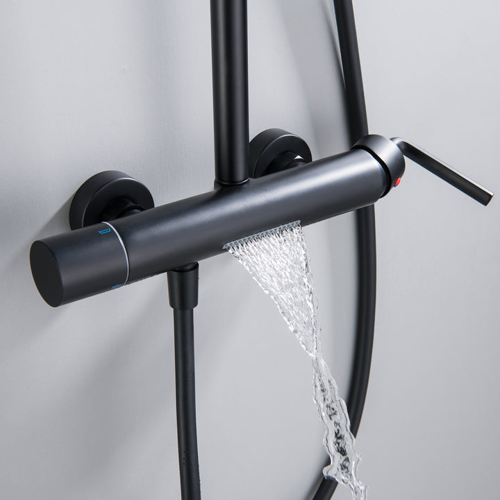 Trendy Design Multi-Function Complete Shower System With Rough-in Valve - Modland