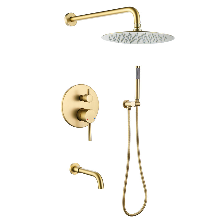 Classic 3-Function Pressure Balanced Complete Shower System With Rough-in Valve - Modland