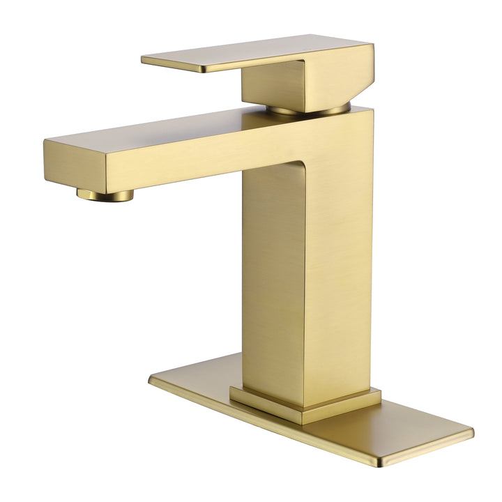 Simplicity and Versatility: Single Hole Bathroom Sink Faucet with 6" Deck Plate - Modland