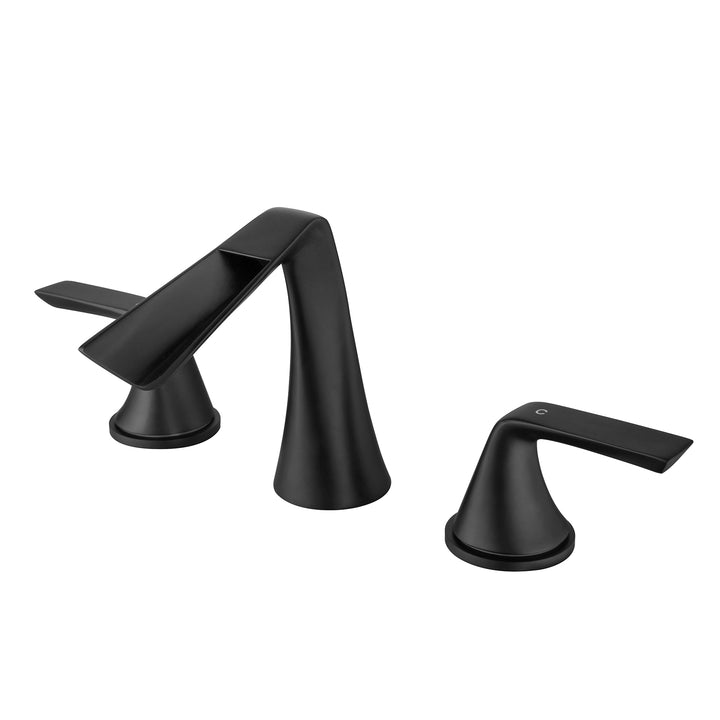 Deck Mounted Dual Handles Widespread Bathroom Faucet - Modland