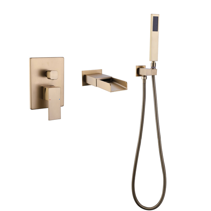 Elegant Dual-Function Thermostatic Shower System with Rough-In Valve - Modland