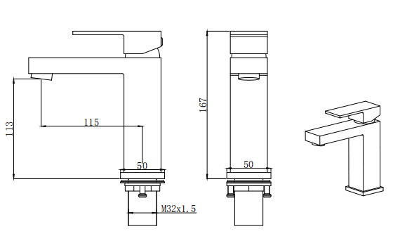 Simplicity and Versatility: Single Hole Bathroom Sink Faucet with 6" Deck Plate - Modland