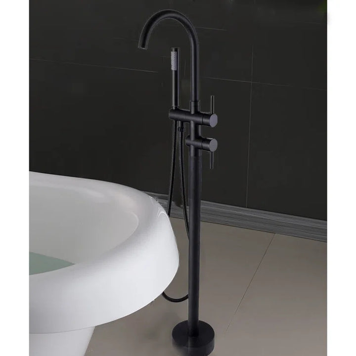 Holy Series Freestanding Tub Filler With Handshower - Modland