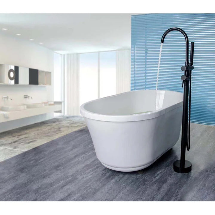 Holy Series Freestanding Tub Filler With Handshower - Modland