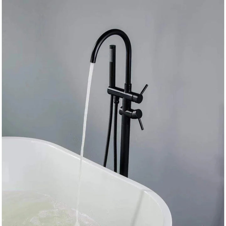 Holy Series Freestanding Tub Filler With Handshower - Modland