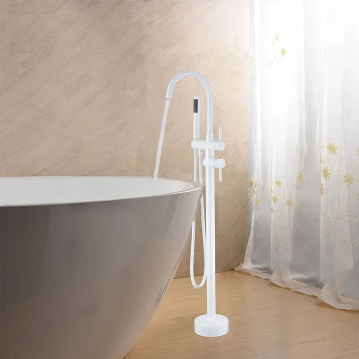 Holy Series Freestanding Tub Filler With Handshower - Modland