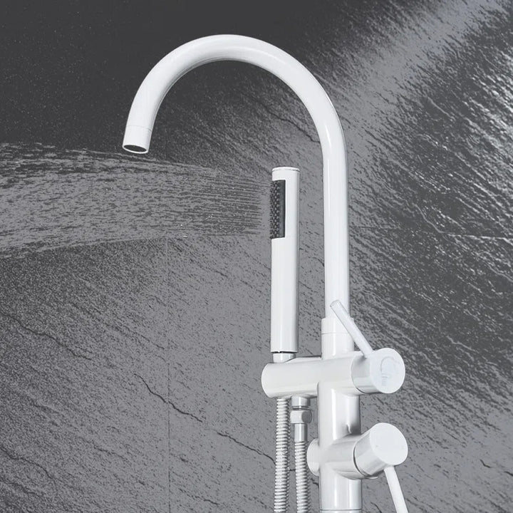 Holy Series Freestanding Tub Filler With Handshower - Modland