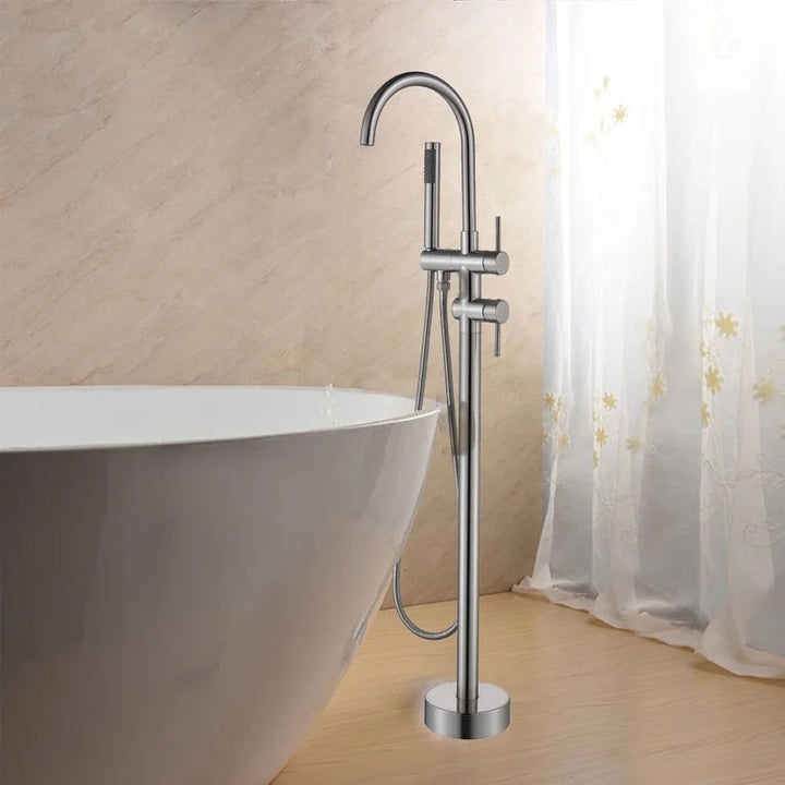 Holy Series Freestanding Tub Filler With Handshower - Modland