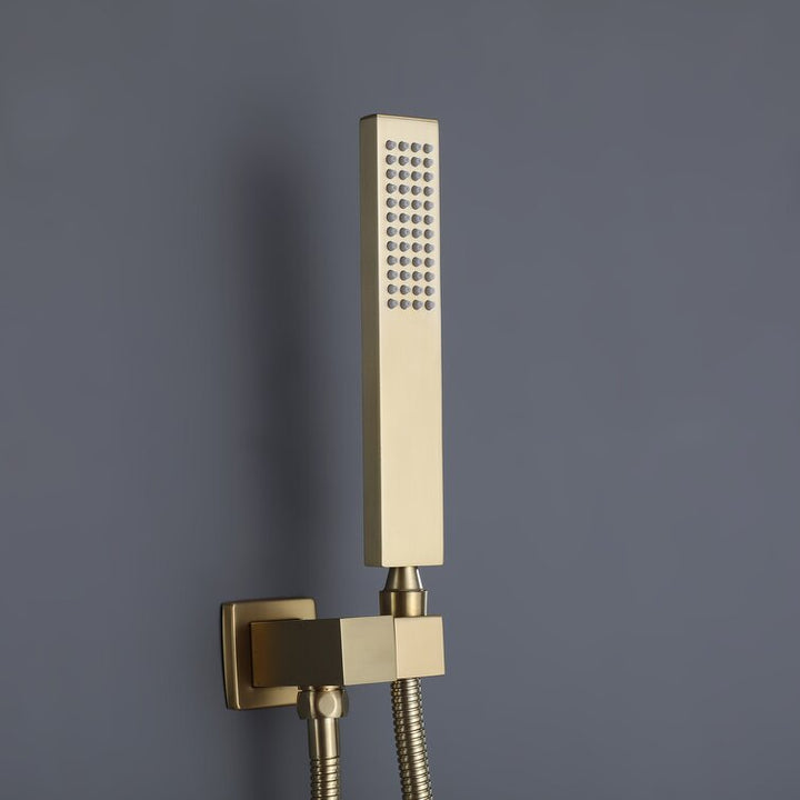 Thermostatic Rain Shower System with Hand Shower and Rough-in Valve - Modland