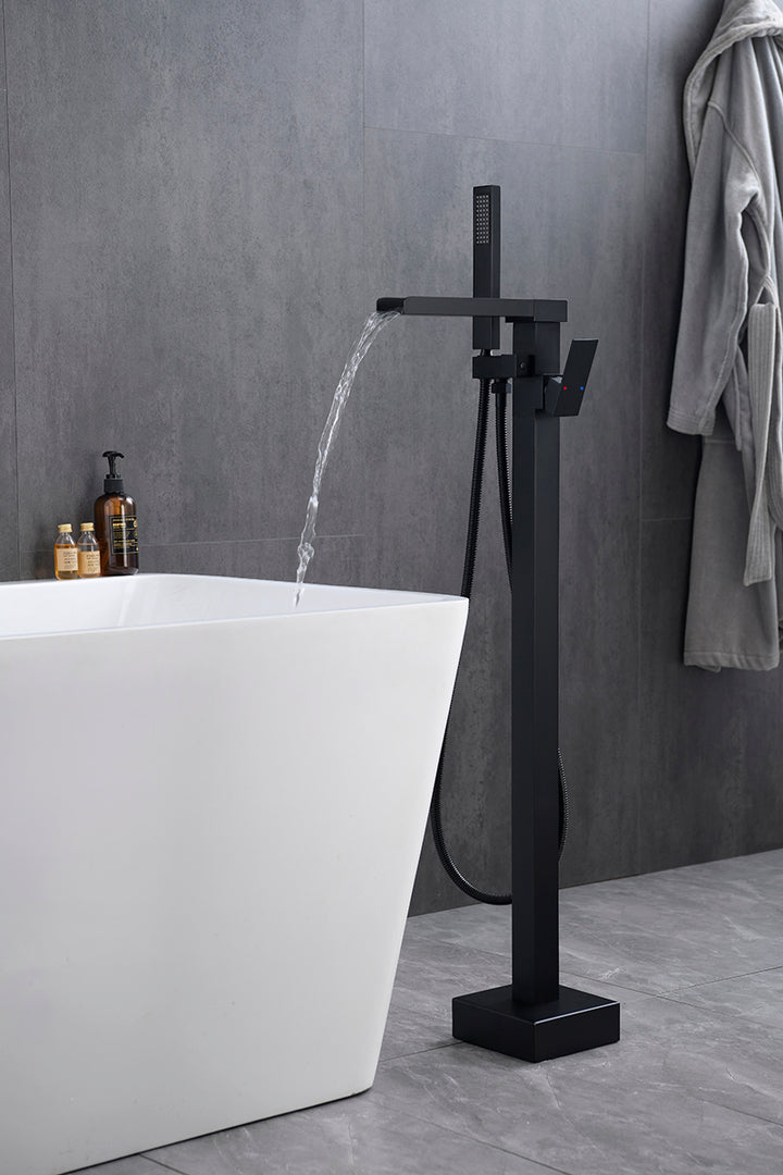 Double Handle Floor Mounted Tub Filler - Modland