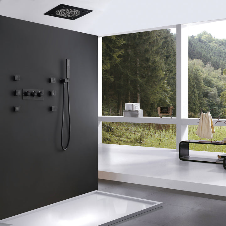 Luxury LED Light Bathroom Shower System - Modland