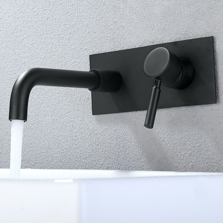 Sleek Single-Handle Wall-Mounted Bathroom Sink Faucet - Modland