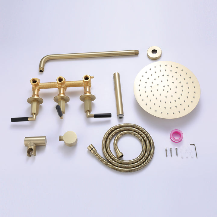 Pressure-Balanced Complete Shower System With Rough-In Valve - Modland