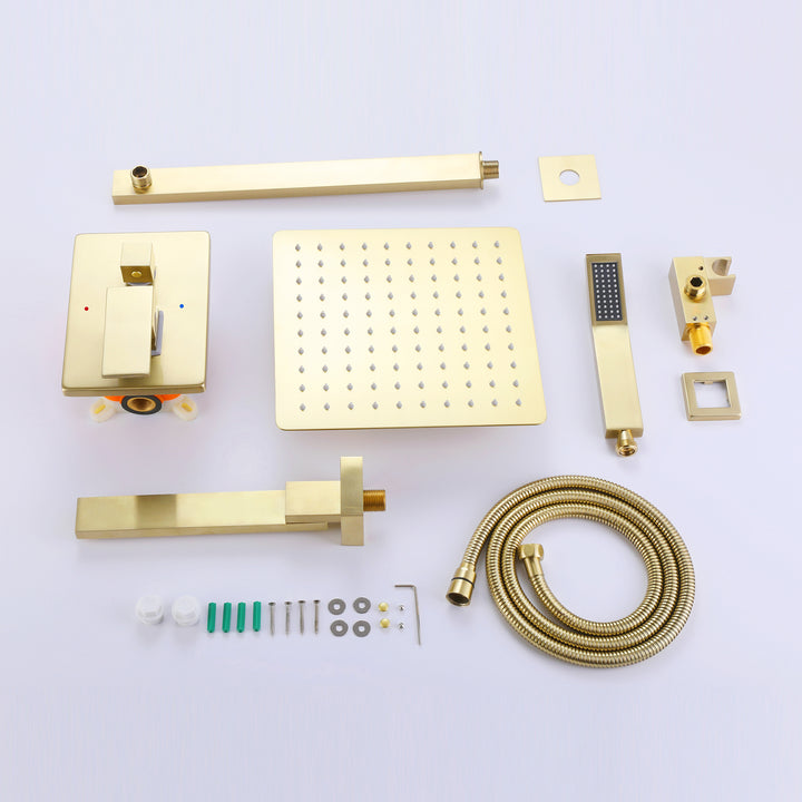 Wall Mounted Complete Shower System With Rough-In Valve - Modland