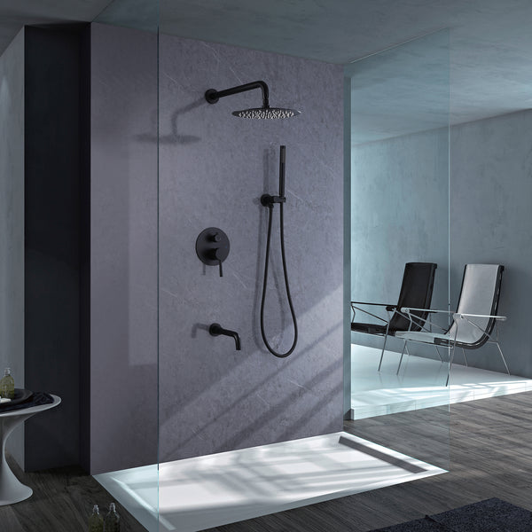 Classic 3-Function Pressure Balanced Complete Shower System With Rough-in Valve - Modland