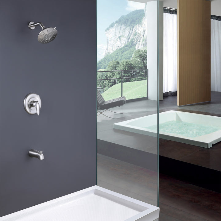 Multi-Function Tub and Shower Faucet Set with Rough-In Valve - Modland