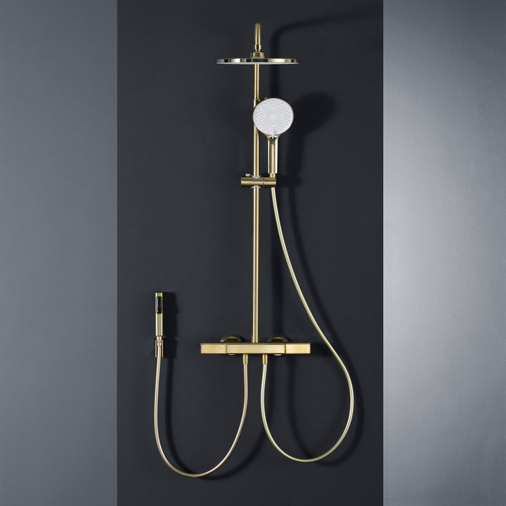 Multi-Function Rain Shower System: Wall-Mounted with Rough-in Valve - Modland