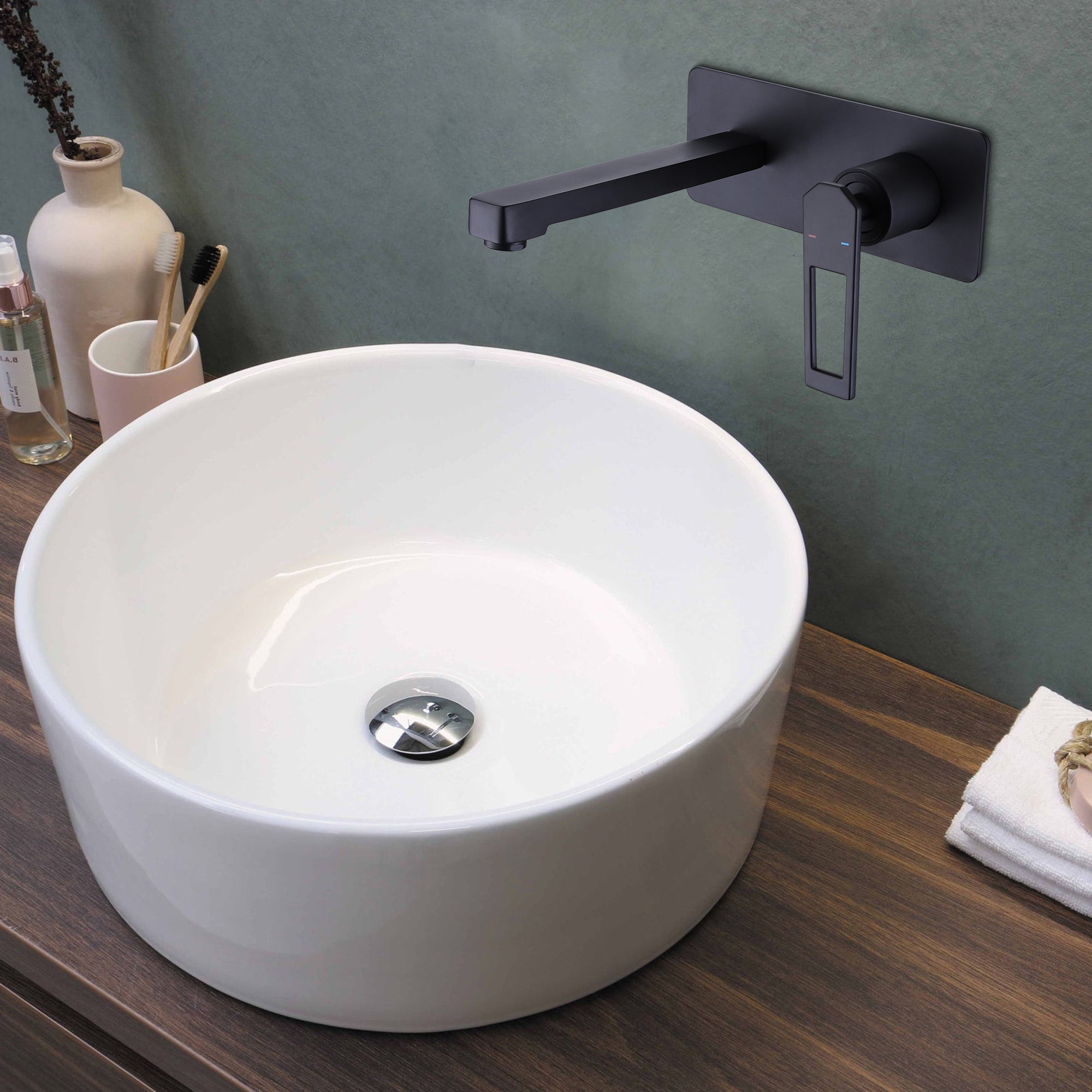 Black Bathroom Faucet Wall Mounted Faucet – Modland