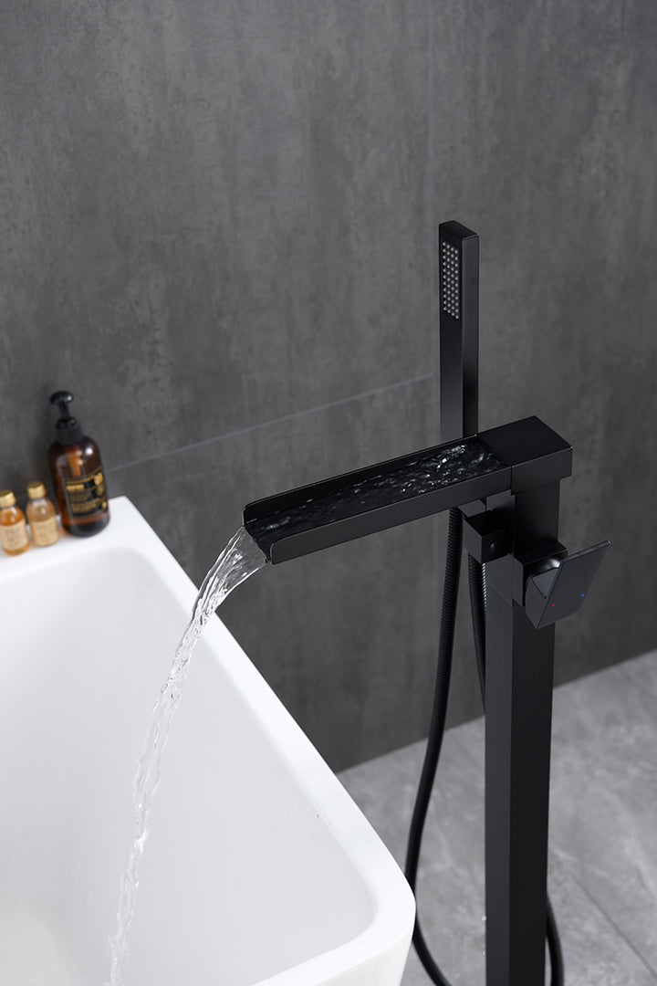 Double Handle Floor Mounted Tub Filler - Modland