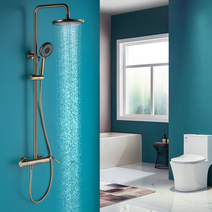 Trendy Design Multi-Function Complete Shower System With Rough-in Valve - Modland