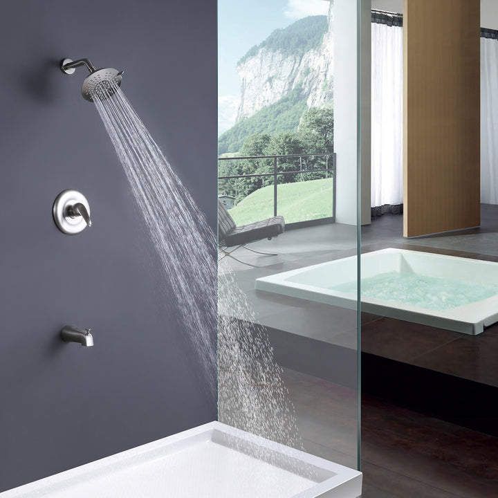 Multi-Function Tub and Shower Faucet Set with Rough-In Valve - Modland