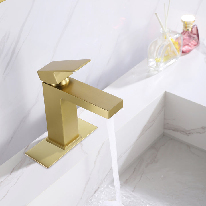 Simplicity and Versatility: Single Hole Bathroom Sink Faucet with 6" Deck Plate - Modland